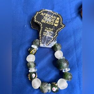 African trade beads bracelet